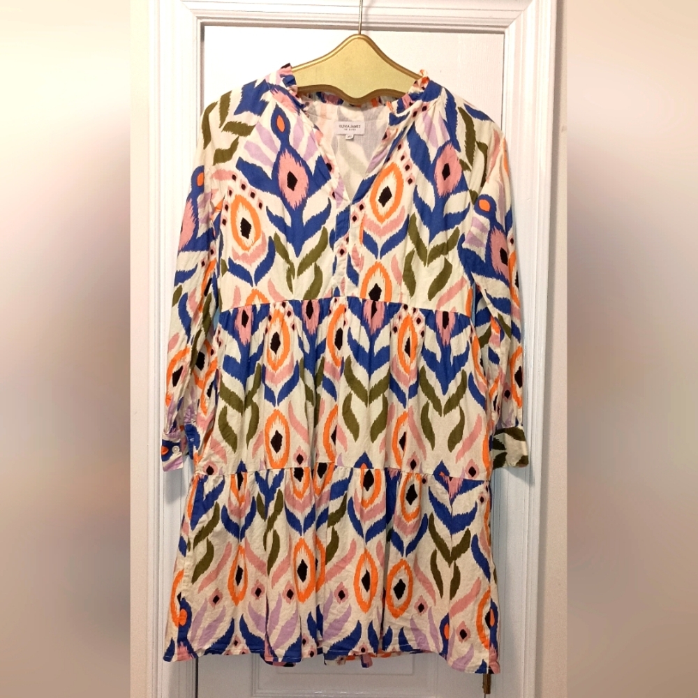 Olivia James floral Oversized Cotton Dress size XS